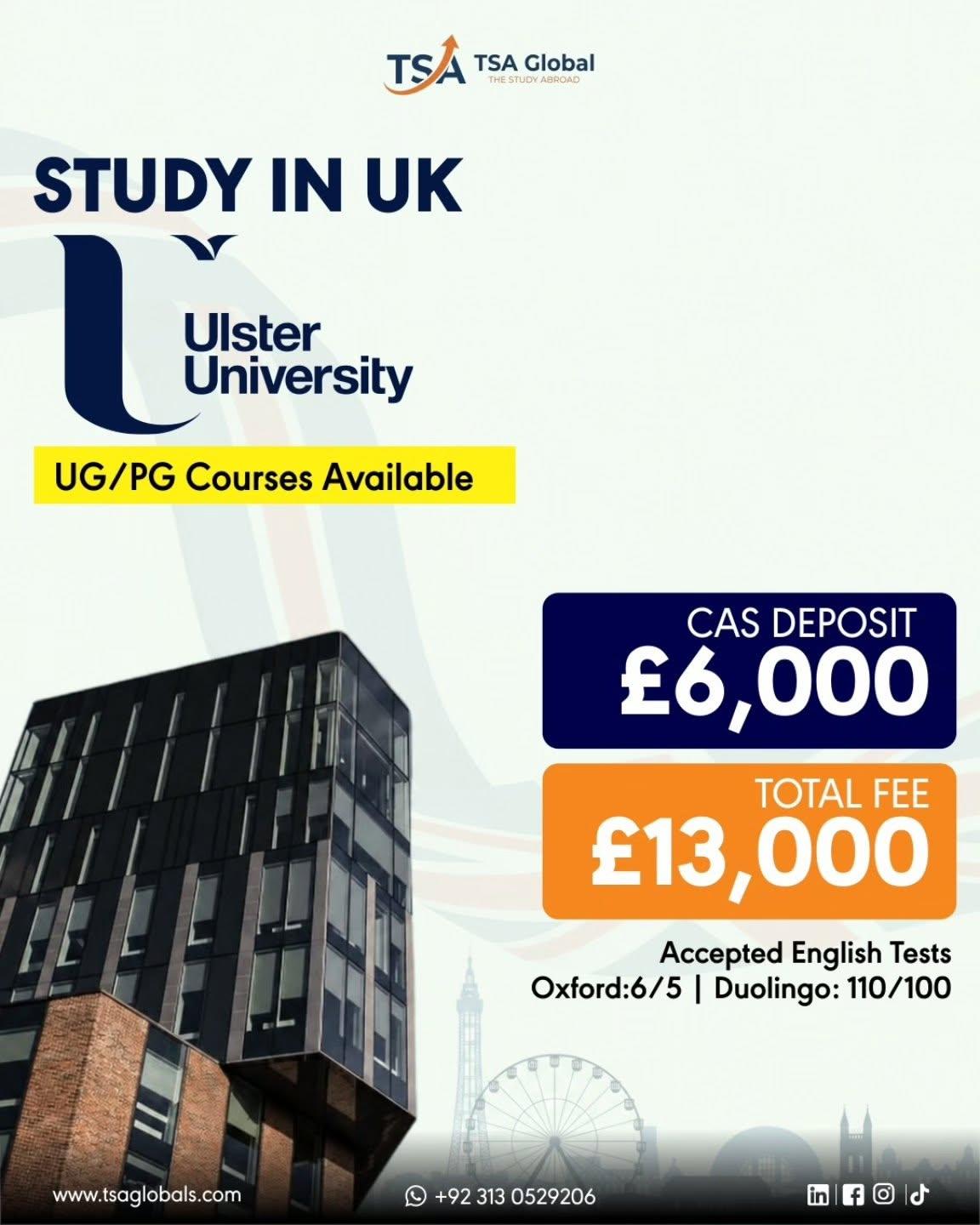 Study at Ulster University with Undergraduate and Postgraduate
