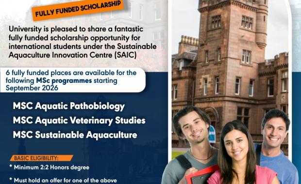 University of Stirling Fully Funded MSc Scholarship 2026